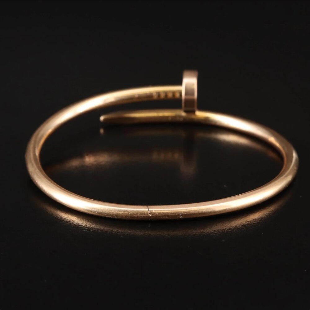 SOLD - Cartier 18K Rose Gold Juste un Clou Bracelet - Picture 7 of 12